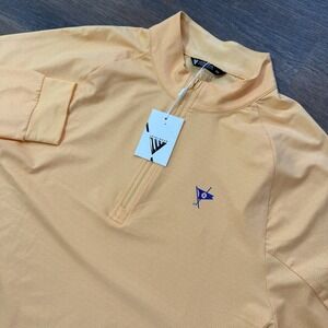 NWT Levelwear Performance Style 1/4 Zip Sz M Ocean Reef Club Logo Golf Lightweig